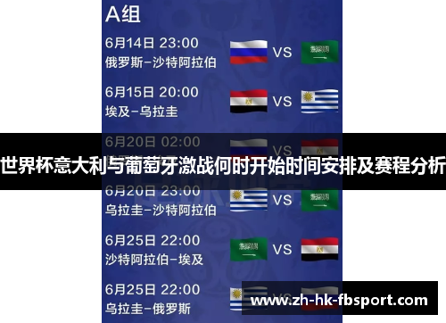 世界杯意大利与葡萄牙激战何时开始时间安排及赛程分析 世界杯意大利与葡萄牙激战何时开始时间安排及赛程分析